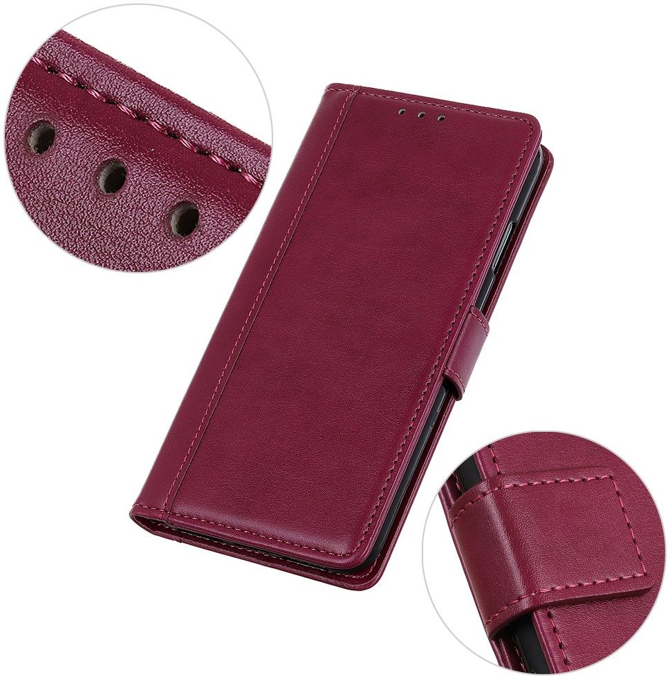 Samsung Galaxy S21 Plus Hoesje Wallet Book Case met Pasjes Rood afbeelding 12