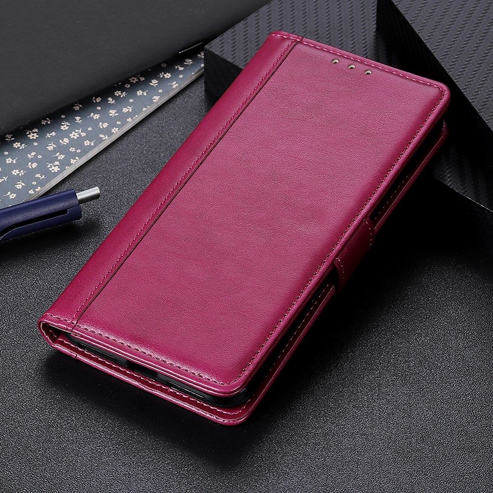 Samsung Galaxy S21 Plus Hoesje Wallet Book Case met Pasjes Rood afbeelding 3