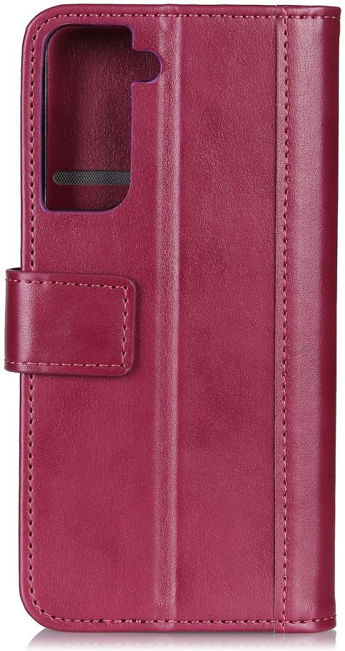 Samsung Galaxy S21 Plus Hoesje Wallet Book Case met Pasjes Rood afbeelding 6