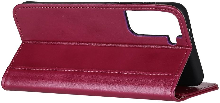 Samsung Galaxy S21 Plus Hoesje Wallet Book Case met Pasjes Rood afbeelding 7