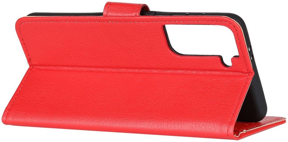 Samsung Galaxy S21 Plus Hoesje met Pasjes Book Case Kunstleer Rood afbeelding 6
