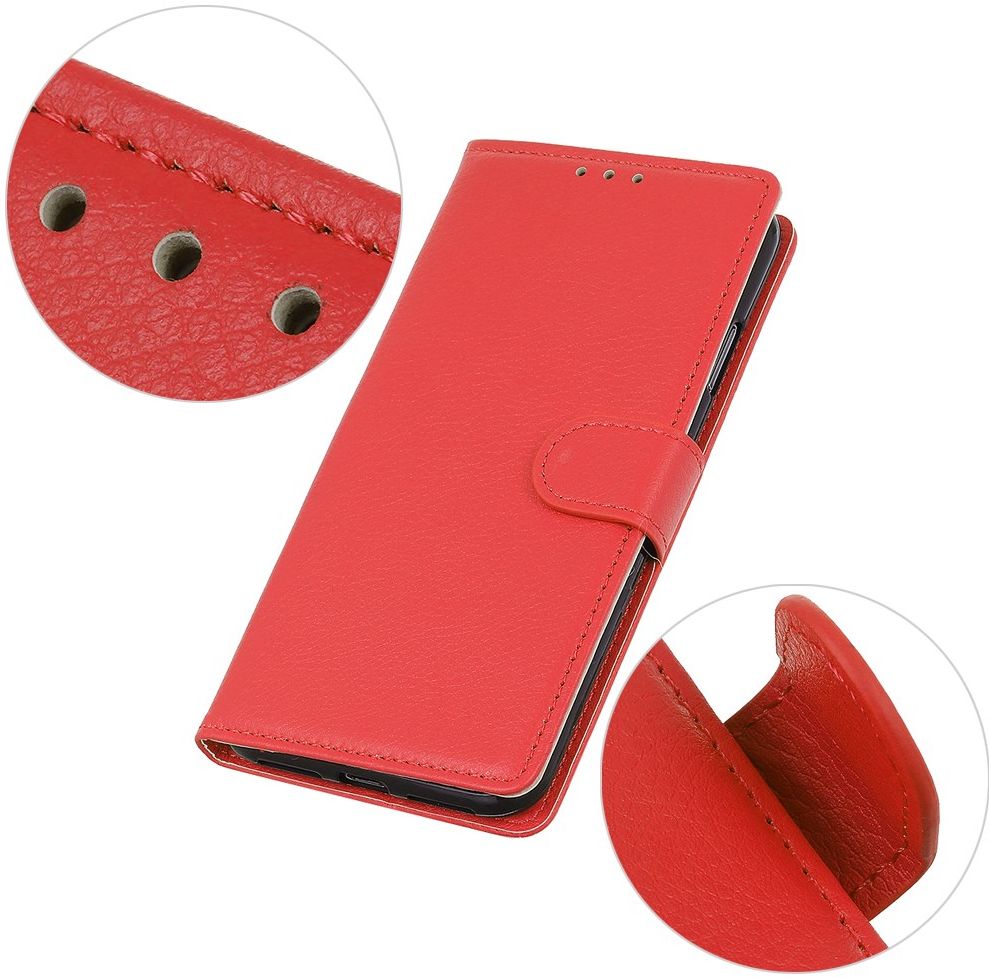 Samsung Galaxy S21 Plus Hoesje met Pasjes Book Case Kunstleer Rood afbeelding 7