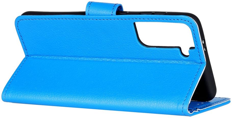 Samsung Galaxy S21 Plus Hoesje met Pasjes Book Case Kunstleer Blauw afbeelding 6