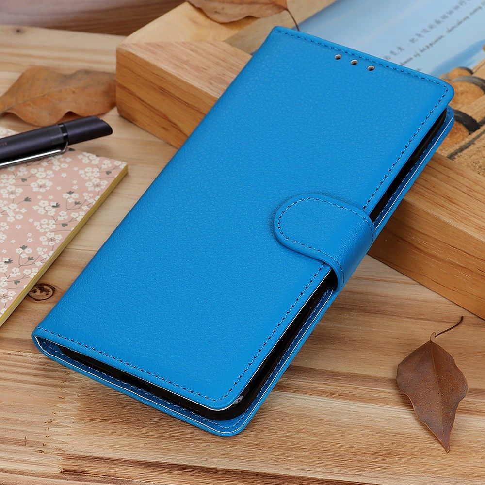 Samsung Galaxy S21 Plus Hoesje met Pasjes Book Case Kunstleer Blauw afbeelding 2