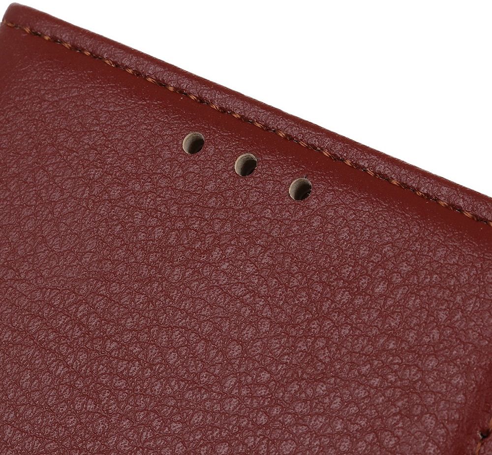 Samsung Galaxy S21 Plus Hoesje met Pasjes Book Case Kunstleer Bruin afbeelding 8