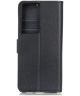 Samsung Galaxy S21 Ultra Hoesje met Pasjes Book Case Kunstleer Zwart