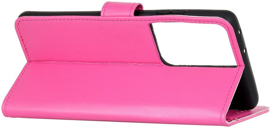 Samsung Galaxy S21 Ultra Hoesje met Pasjes Book Case Kunstleer Roze afbeelding 7