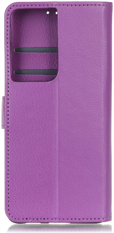 Samsung Galaxy S21 Ultra Hoesje met Pasjes Book Case Kunstleer Paars afbeelding 6