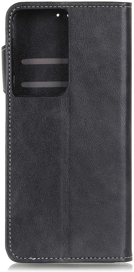 Samsung Galaxy S21 Ultra Hoesje Portemonnee Drukknoop Sluiting Zwart afbeelding 5