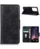 Samsung Galaxy S21 Ultra Hoesje Wallet Book Case Zwart