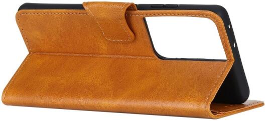 Samsung Galaxy S21 Ultra Hoesje Wallet Book Case Bruin afbeelding 5