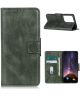 Samsung Galaxy S21 Ultra Hoesje Wallet Book Case Groen