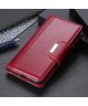 Samsung Galaxy S21 Ultra Hoesje Wallet Book Case Kunstleer Rood
