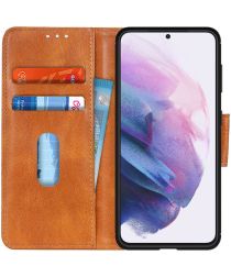 Samsung Galaxy S21 Plus Hoesje Wallet Book Case Bruin