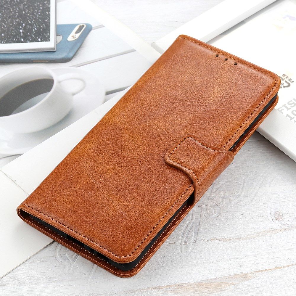 Samsung Galaxy S21 Plus Hoesje Wallet Book Case Bruin afbeelding 2