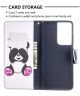 Samsung Galaxy S21 Ultra Portemonnee Hoesje met Panda Print