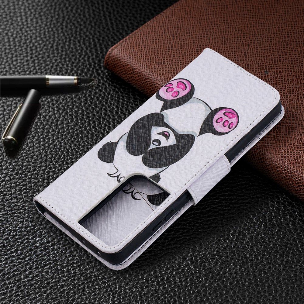 Samsung Galaxy S21 Ultra Portemonnee Hoesje met Panda Print afbeelding 8