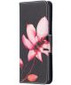 Samsung Galaxy S21 Ultra Portemonnee Hoesje met Bloemen Print