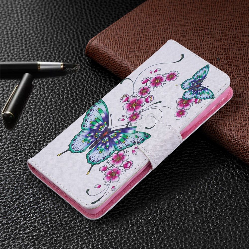 Samsung Galaxy S21 Ultra Portemonnee Hoesje met Vlinders/Bloemen Print afbeelding 6