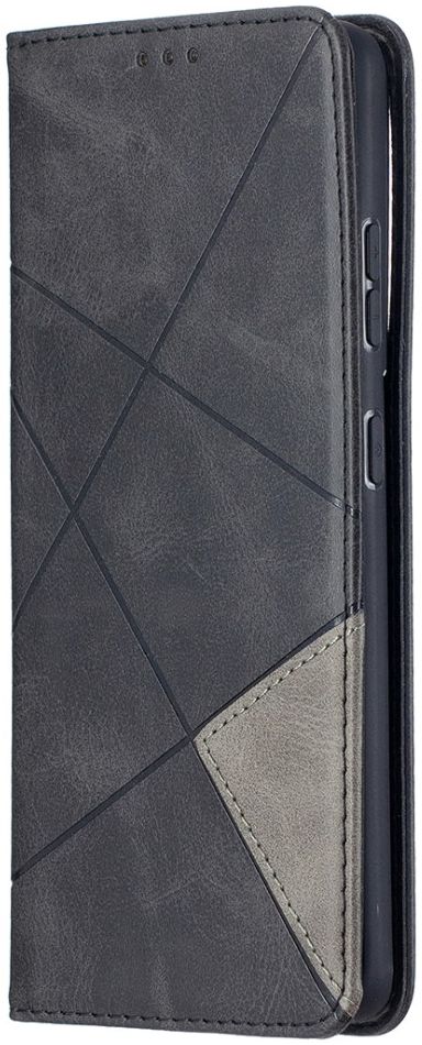 Samsung Galaxy S21 Ultra Hoesje Wallet Book Case Geometrie Zwart afbeelding 1