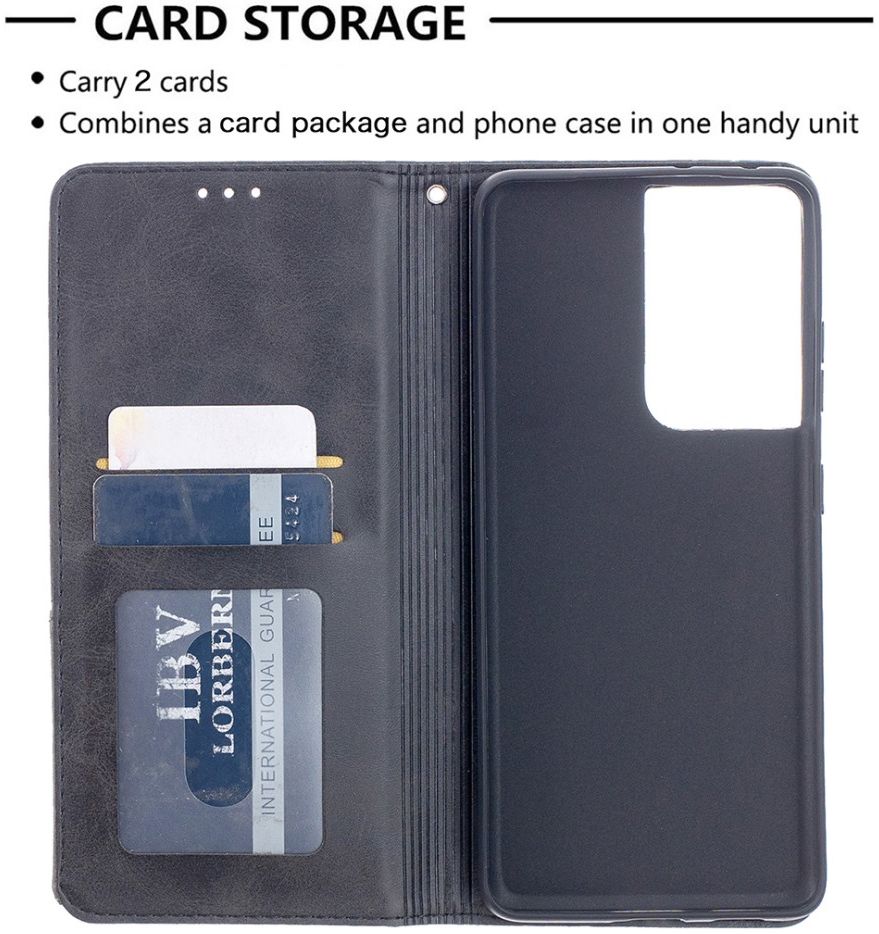 Samsung Galaxy S21 Ultra Hoesje Wallet Book Case Geometrie Zwart afbeelding 7