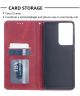 Samsung Galaxy S21 Ultra Hoesje Wallet Book Case Geometrie Rood