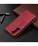 Samsung Galaxy S21 Plus Hoesje Wallet Book Case Geometrie Design Rood