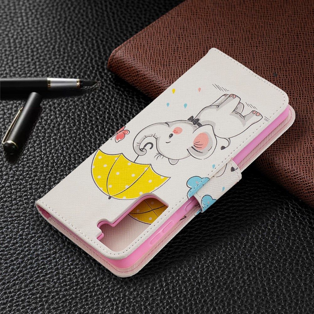 Samsung Galaxy S21 Plus Portemonnee Hoesje met Olifant Print afbeelding 8
