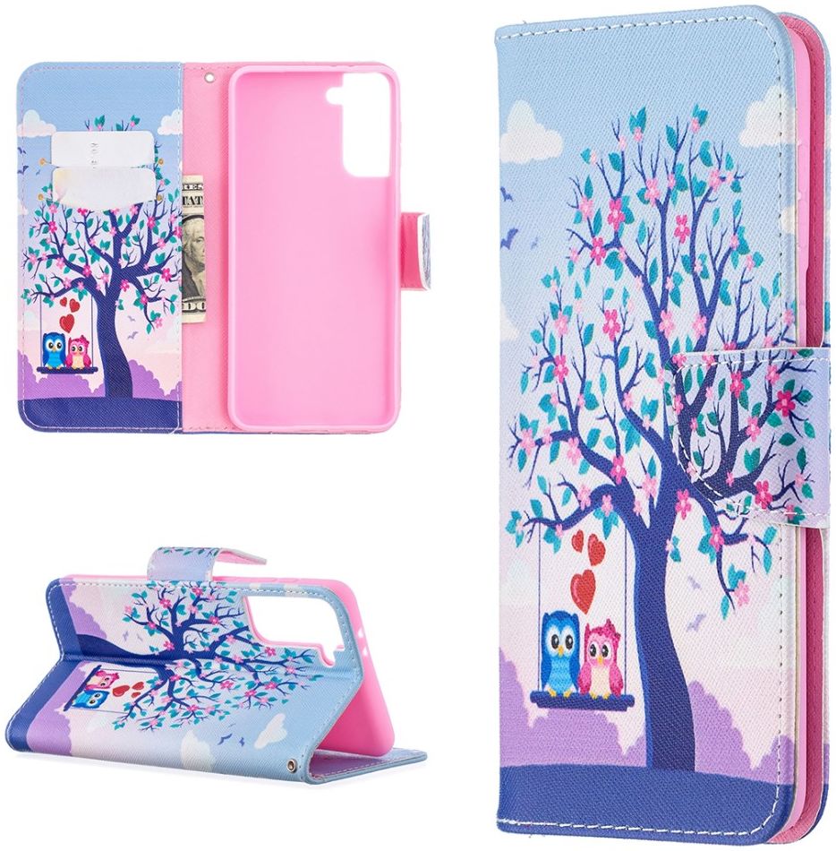 Samsung Galaxy S21 Plus Portemonnee Hoesje met Boom Print afbeelding 4