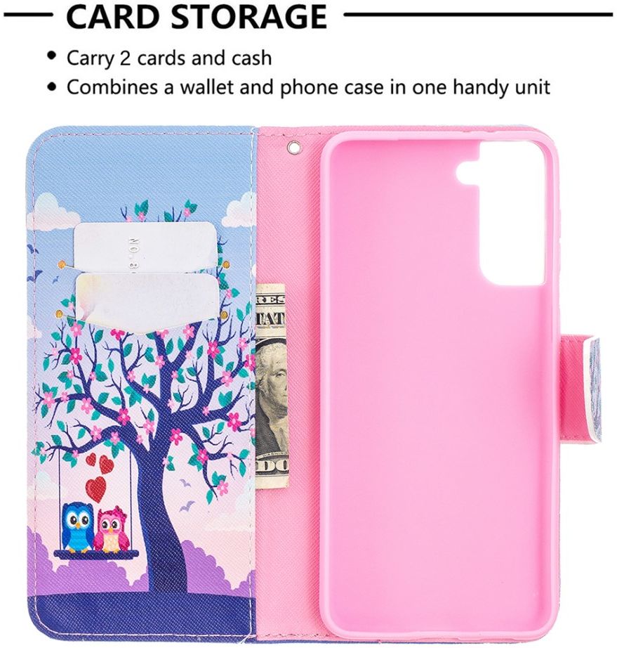 Samsung Galaxy S21 Plus Portemonnee Hoesje met Boom Print afbeelding 3
