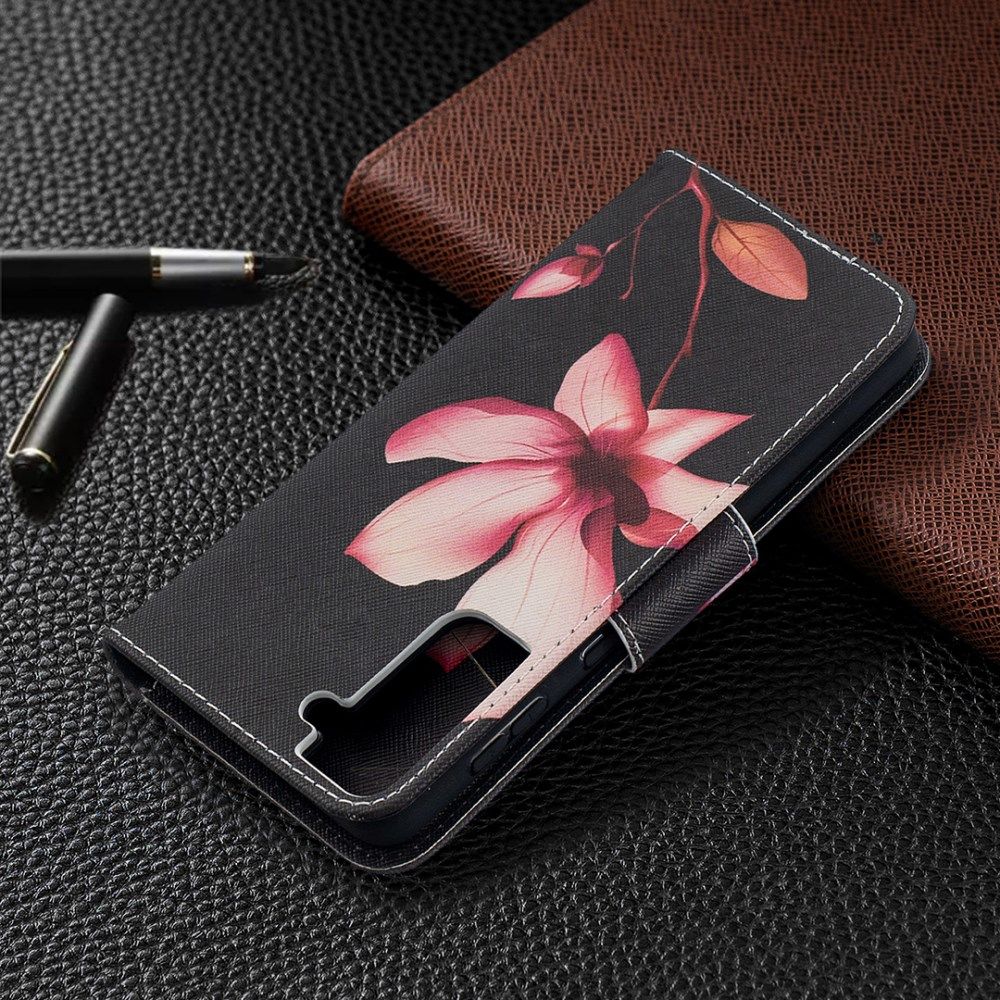 Samsung Galaxy S21 Plus Portemonnee Hoesje met Bloemen Print afbeelding 8