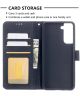 Samsung Galaxy S21 Hoesje Wallet Book Case Geometrisch Design Zwart