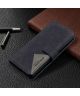 Samsung Galaxy S21 Hoesje Wallet Book Case Geometrisch Design Zwart