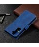 Samsung Galaxy S21 Hoesje Wallet Book Case Geometrisch Design Blauw