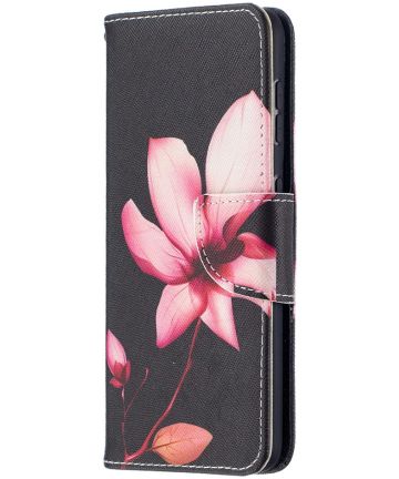 Samsung Galaxy S21 Portemonnee Hoesje met Bloem Print Hoesjes