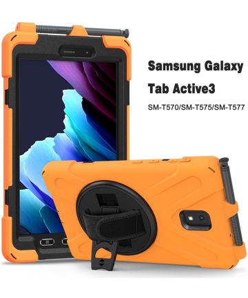 ontrouw hart Samuel Samsung Galaxy Tab Active 3 Hoes met Kickstand en Handriem Oranje |  GSMpunt.nl