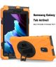 Samsung Galaxy Tab Active 3 Hoes met Kickstand en Handriem Oranje