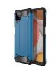Samsung Galaxy A12 Hoesje Hybride Shock Proof Back Cover Blauw
