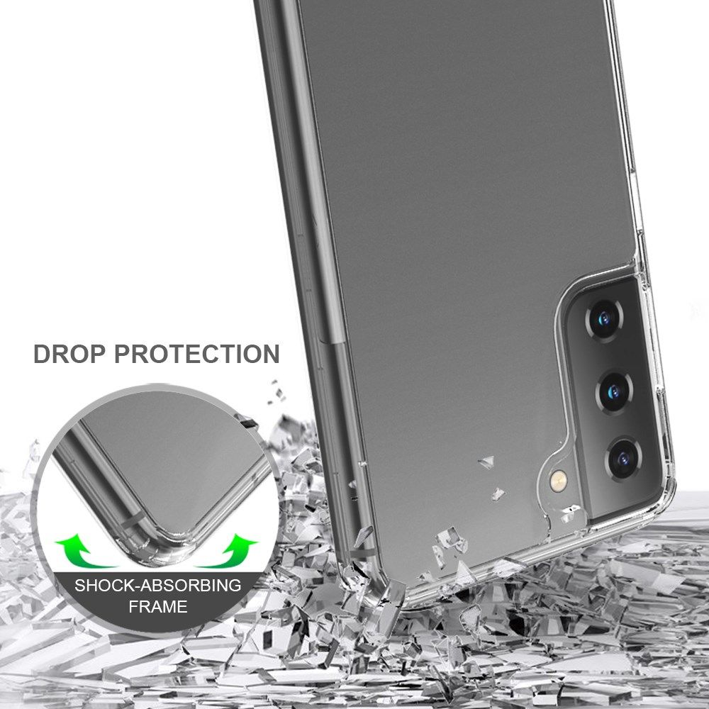 Samsung Galaxy S21 Plus Hoesje Hybride Armor Back Cover Transparant afbeelding 6