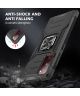 Samsung Galaxy S20 FE Hoesje Back Cover Shockproof met Kickstand Zwart