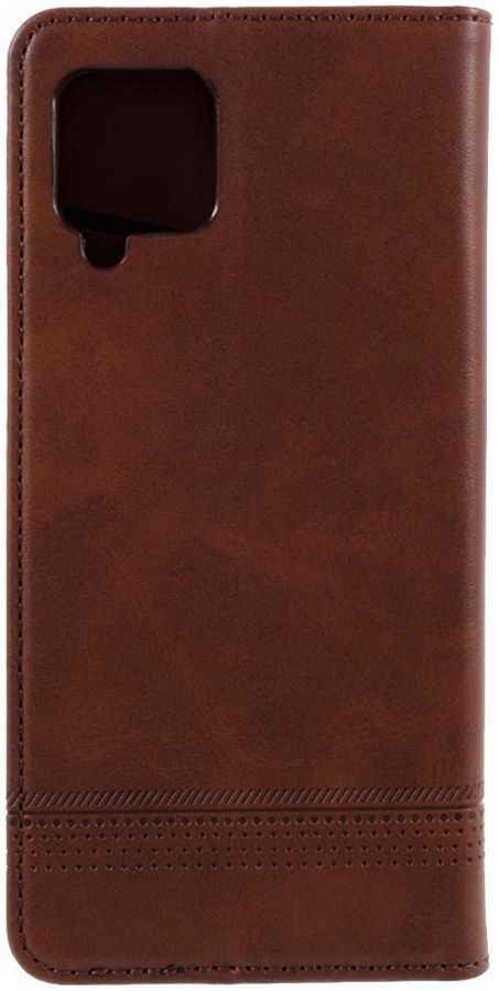 AZNS Samsung Galaxy A42 Portemonnee Stand Hoesje Donker Bruin afbeelding 3