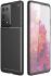 Samsung Galaxy S21 Ultra Hoesje Siliconen Carbon TPU Back Cover Zwart afbeelding 5