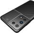 Samsung Galaxy S21 Ultra Hoesje Siliconen Carbon TPU Back Cover Zwart afbeelding 12