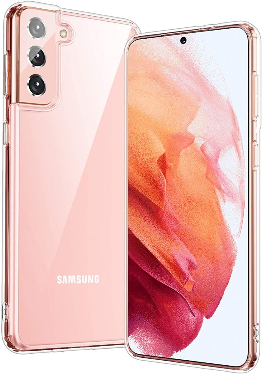 Samsung Galaxy S21 Hoesje Dun TPU Back Cover Transparant afbeelding 1
