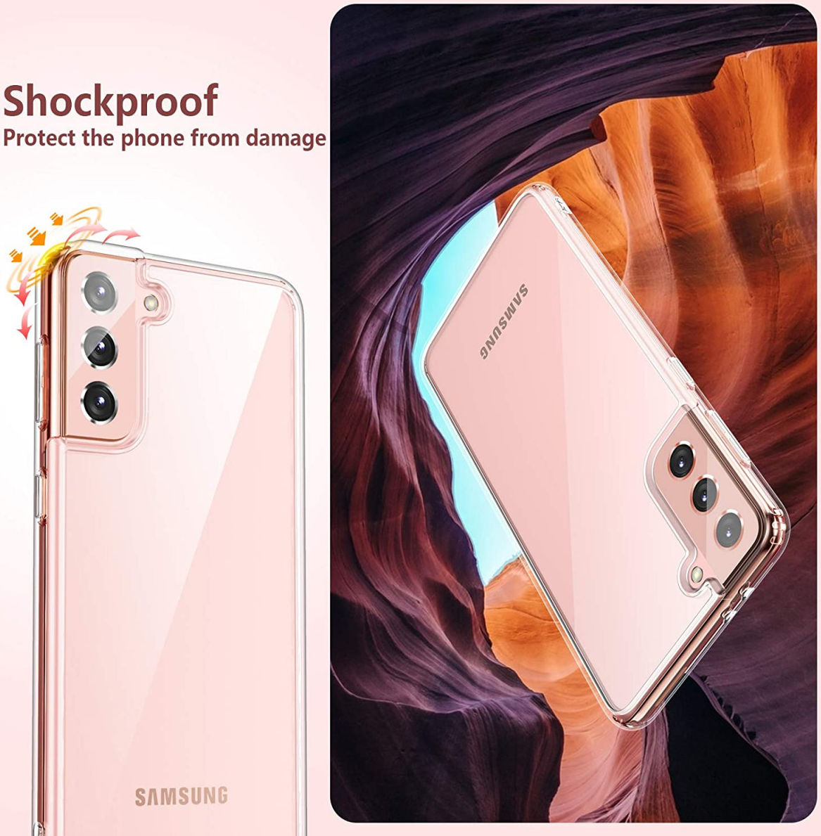 Samsung Galaxy S21 Hoesje Dun TPU Back Cover Transparant afbeelding 4