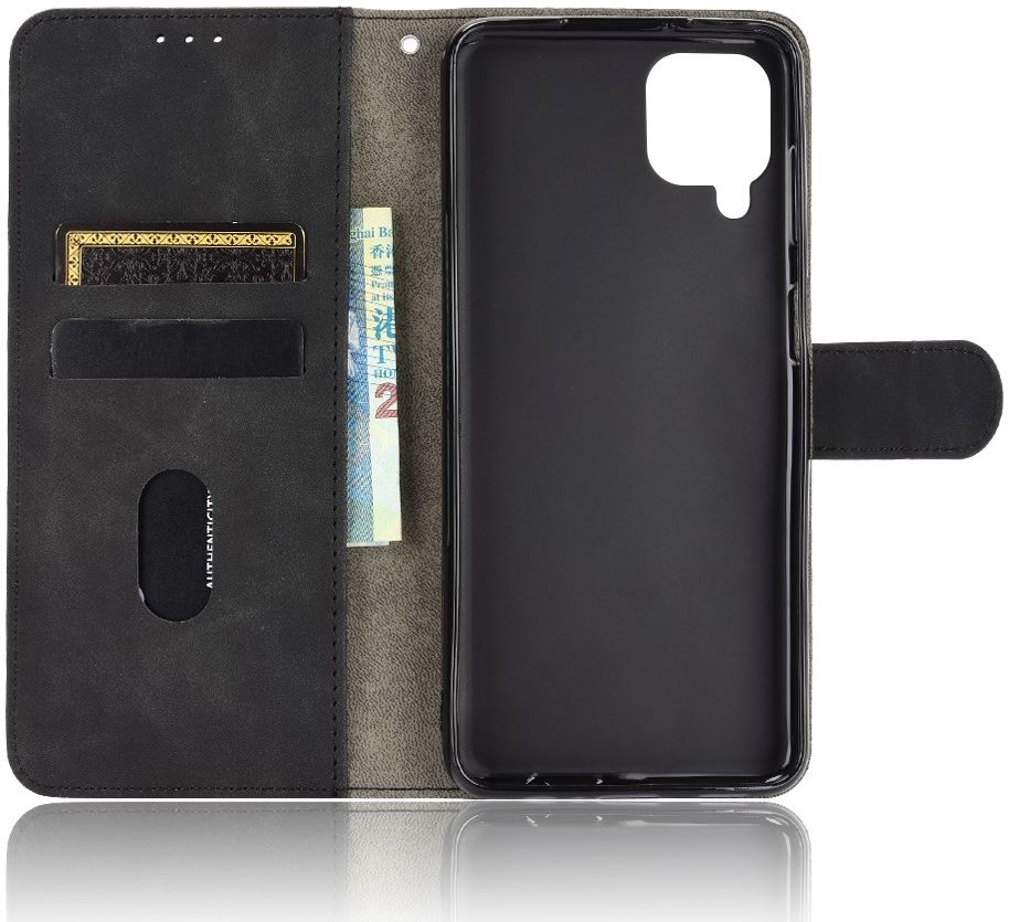 Samsung Galaxy A12 Hoesje Wallet Book Case Zwart afbeelding 4