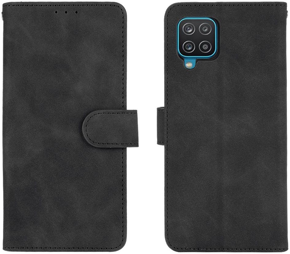 Samsung Galaxy A12 Hoesje Wallet Book Case Zwart afbeelding 8