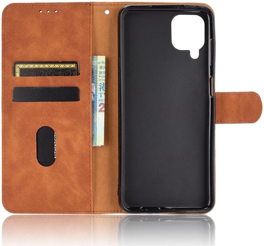 Samsung Galaxy A12 Hoesje Wallet Book Case Bruin afbeelding 6