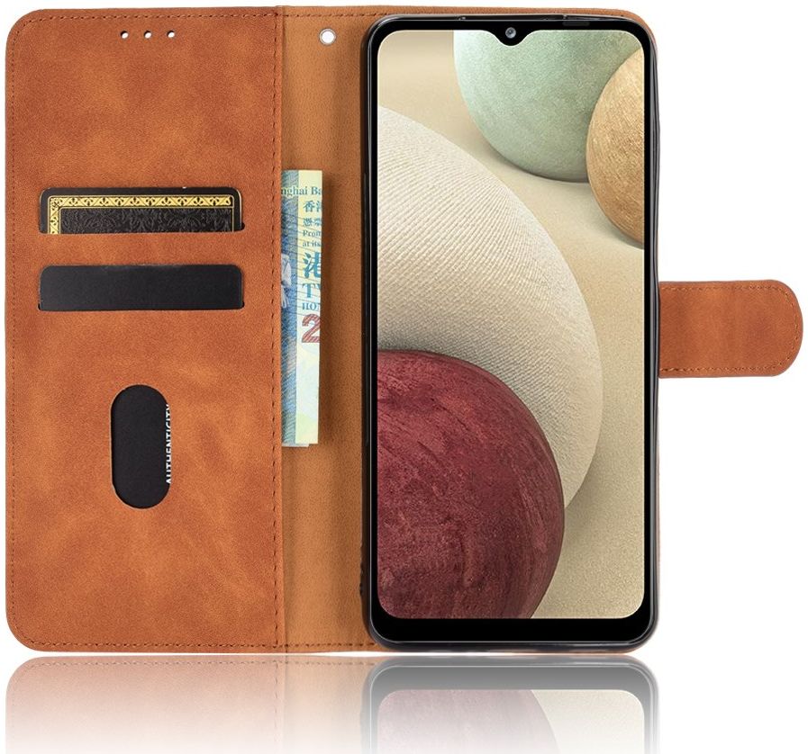 Samsung Galaxy A12 Hoesje Wallet Book Case Bruin afbeelding 7