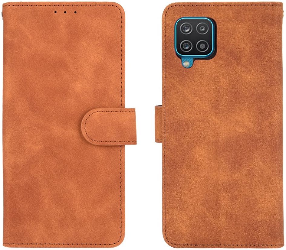 Samsung Galaxy A12 Hoesje Wallet Book Case Bruin afbeelding 10
